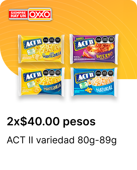 ACT II variedad 80g 89g