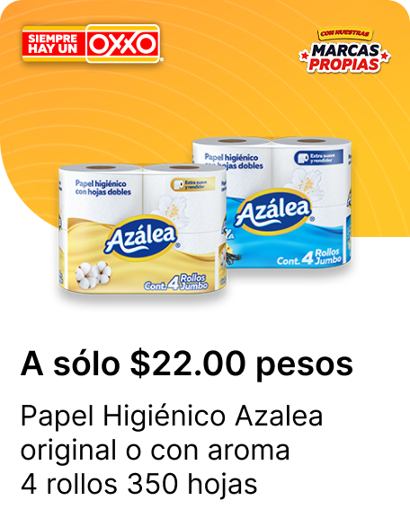 Papel Higienico Azalea original o con aroma 4 rollos 350 hojas