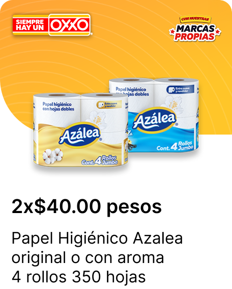 Papel Higienico Azalea original o con aroma 4 rollos 350 hojas