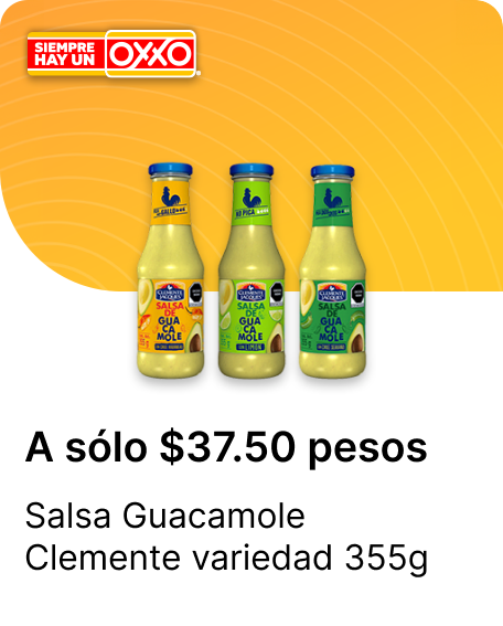 Salsa Guacamole Clemente variedad 355g