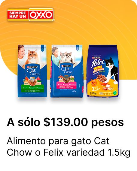 Alimento para gato Cat Chow o Felix variedad 1.5kg