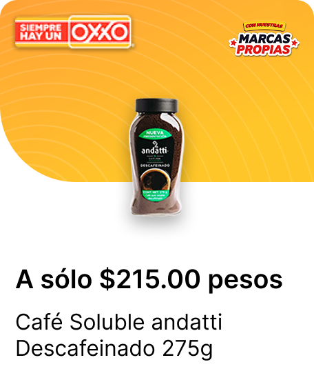 Cafe Soluble andatti Descafeinado 275g