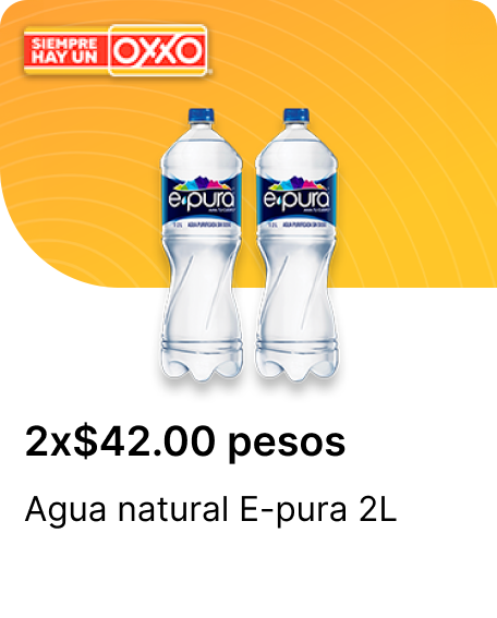 Agua natural E pura 2L