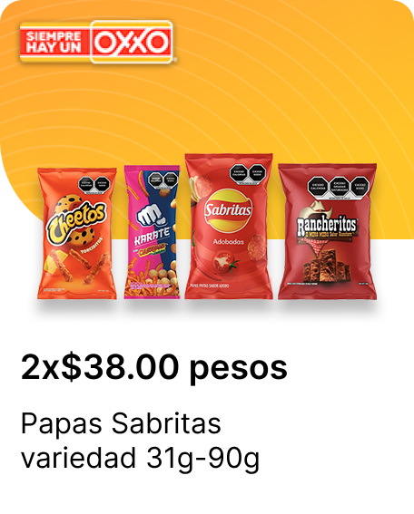 Papas Sabritas variedad 31g 90g