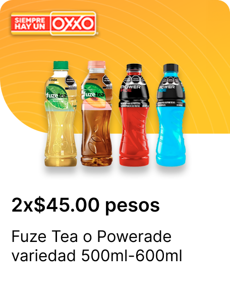 Fuze Tea o Powerade variedad 500ml 600ml