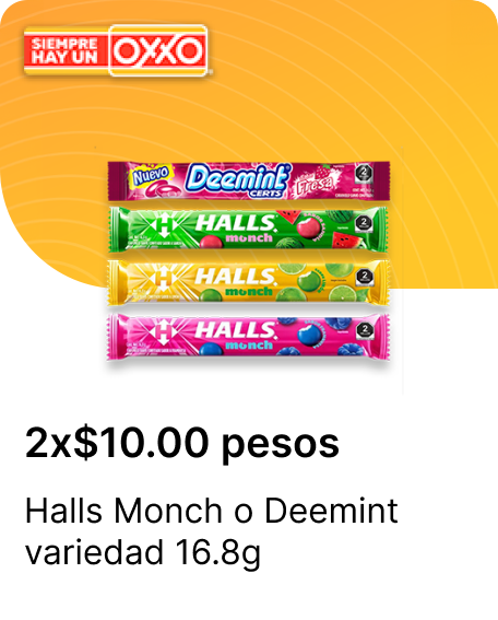 Halls Monch o Deemint variedad 16.8g