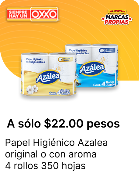 Papel Higienico Azalea original o con aroma 4 rollos 350 hojas