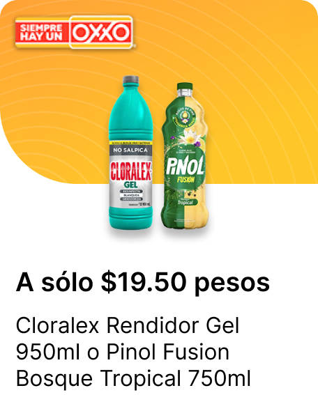Cloralex Rendidor Gel 950ml o Pinol Fusion Bosque Tropical 750ml