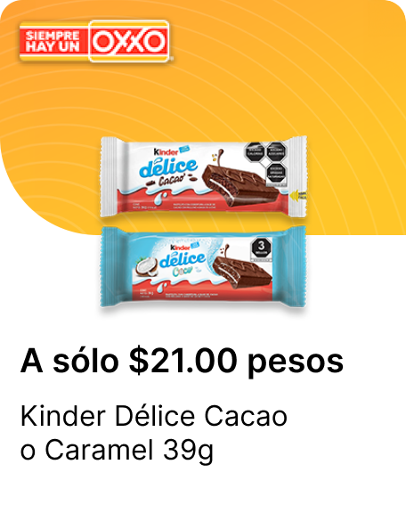 Kinder Delice Cacao o Caramel 39g
