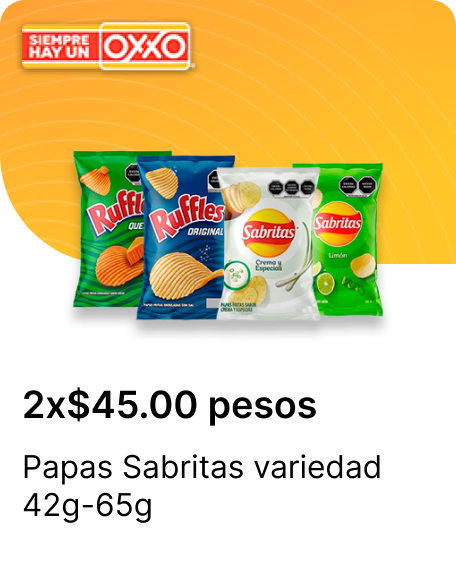 Papas Sabritas variedad 42g 65g