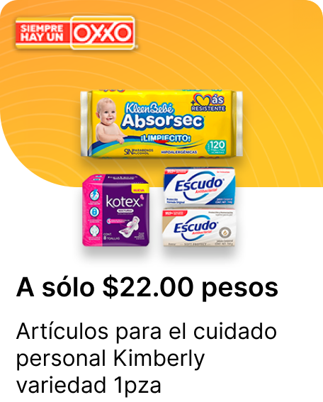Articulos para el cuidado personal Kimberly variedad 1pza