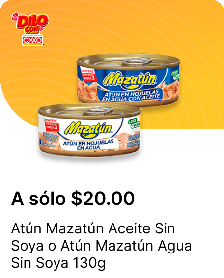 Atun Mazatun Aceite Sin Soya o Atun Mazatun Agua Sin Soya 130g