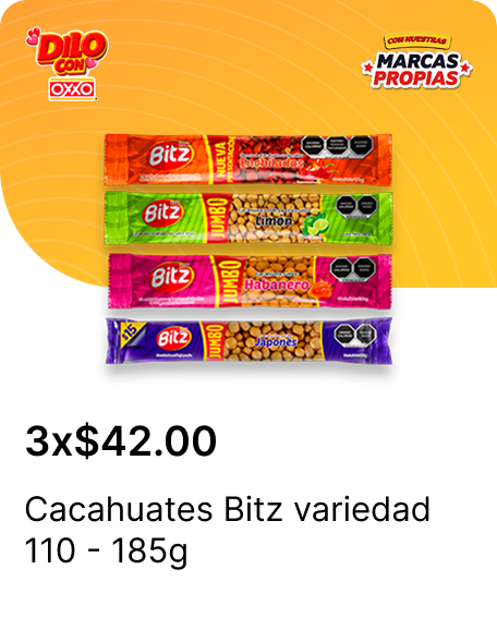 Botanas Bitz variedad 110  185g