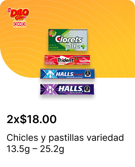 Chicles y pastillas variedad 13.5g – 25.2g