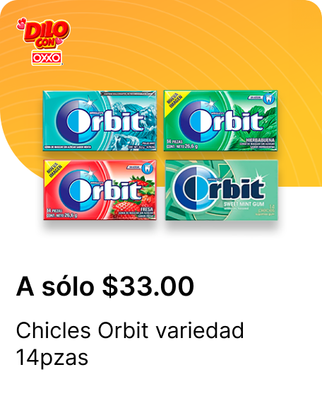 Chicles Orbit variedad 14pzas