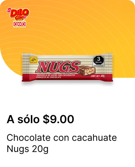 Chocolate con cacahuate Nugs 20g