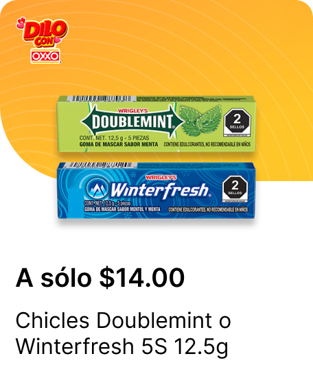 Chicles Doublemint o Winterfresh 5S 12.5g