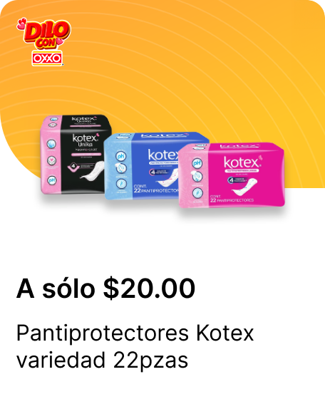 Pantiprotectores Kotex variedad 22pzas 