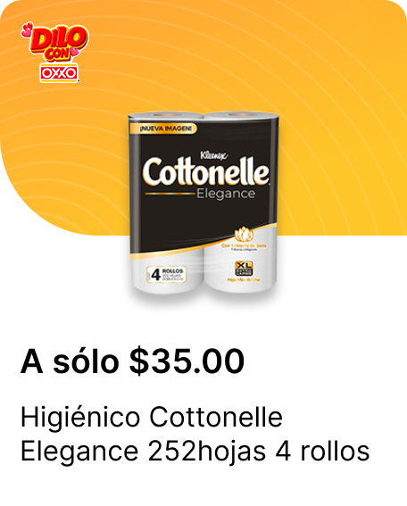Higienico Cottonelle Elegance 252hojas 4 rollos