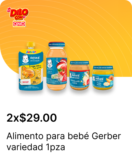 Alimento para bebe Gerber variedad 1pza