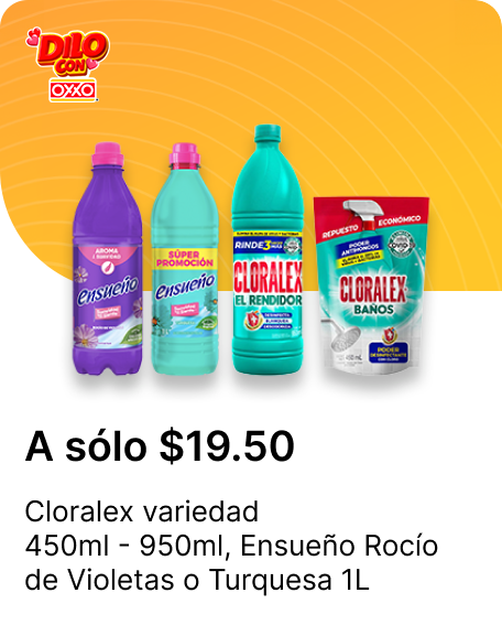 Cloralex variedad 450ml  950ml o Ensueno Rocio de Violetas o Turquesa 1L