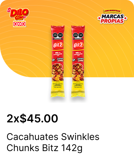Cacahuates Swinkles Chunks Bitz 142g