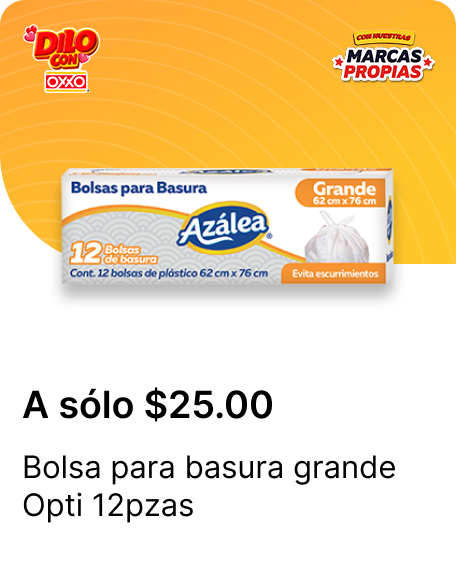 Bolsa para basura grande Opti 12pzas
