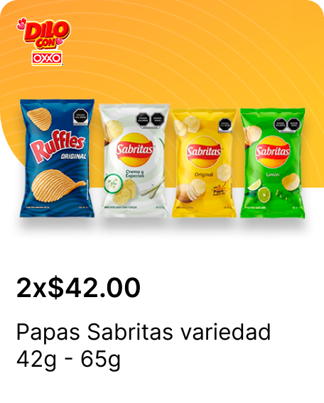 Papas Sabritas variedad 42g  65g