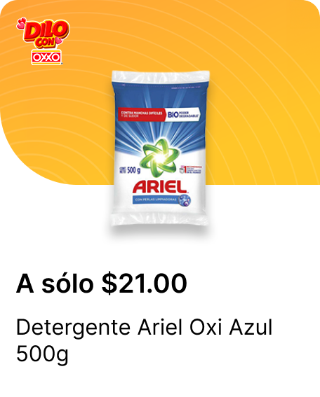 Detergente Ariel Oxi Azul 500g