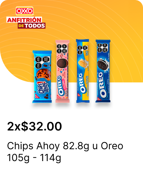Chips Ahoy 82.8g u Oreo 105g  114g