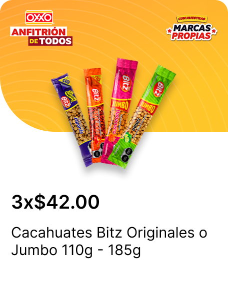 Cacahuates Bitz Originales o Jumbo 110g  185g
