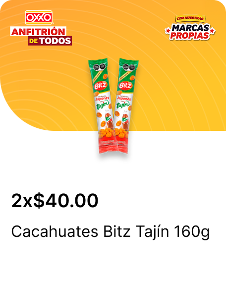 Cacahuates Bitz Tajin  160g