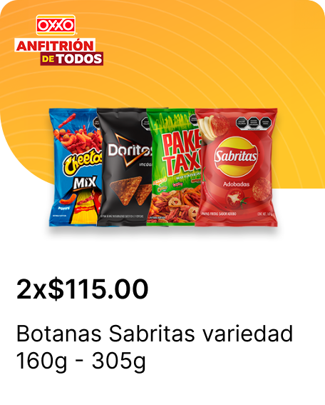 Botanas Sabritas variedad 160g  305g