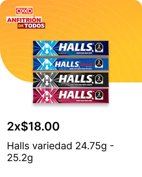 Halls variedad 24.75g  25.2g