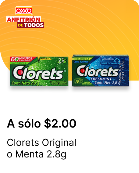 Clorets Original o Menta 2.8g