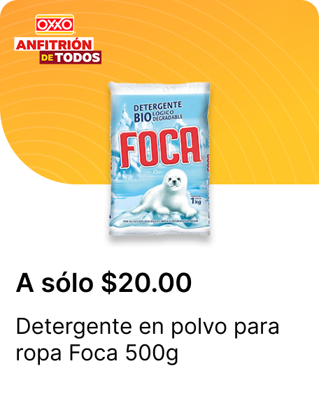 Detergente en polvo para ropa Foca 500g
