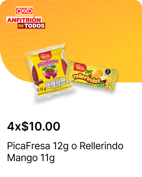 PicaFresa 12g o Rellerindo Mango 11g