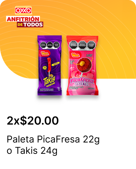 Paleta PicaFresa 22g o Takis 24g