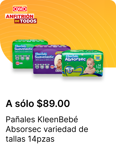 Panales KleenBebe Absorsec variedad de tallas 14pzas