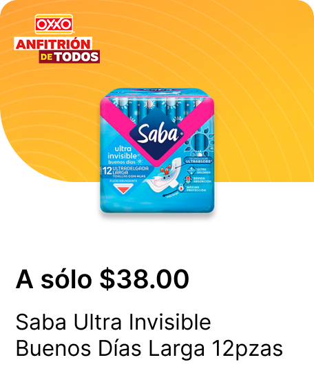 Saba Ultra Invisible Buenos Dias Larga 12pzas