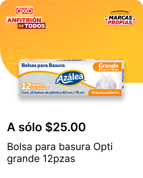 Bolsa para basura Opti grande 12pzas