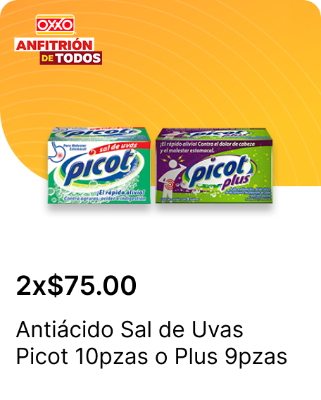 Antiacido Sal de Uvas Picot 10pzas o Plus 9pzas