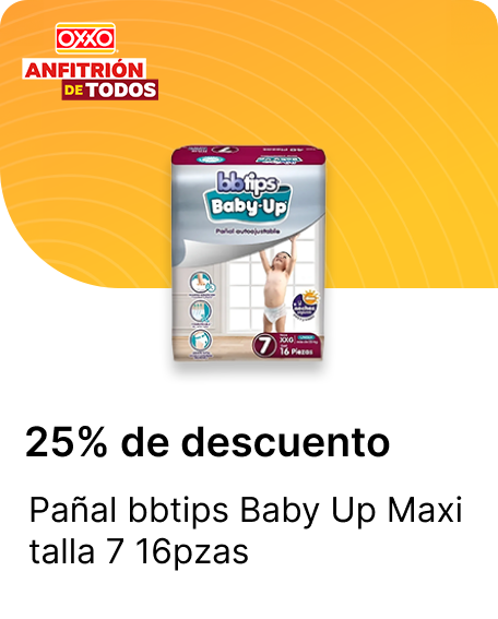 Panal Bbtips Baby Up Maxi talla 7 16pzas
