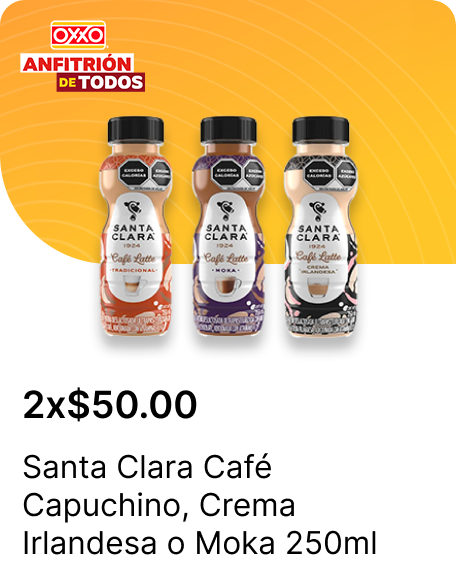 Santa Clara Cafe Capuchino o Crema Irlandesa o Moka 250ml