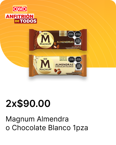 Magnum Almendra o Chocolate Blanco 1pza