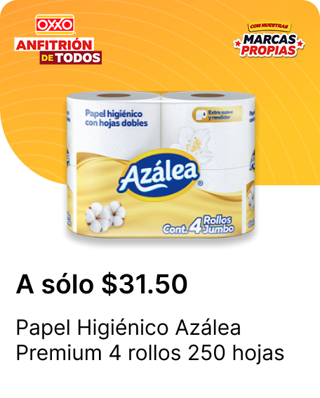 Papel Higienico Azalea Premium 4 rollos 250 hojas