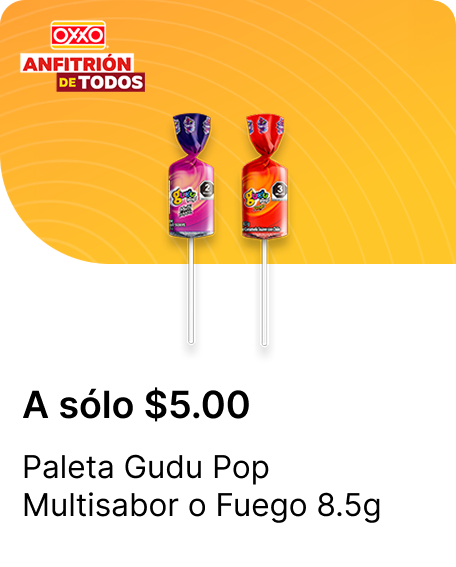 Paleta Gudu Pop Multisabor o Fuego 8.5g