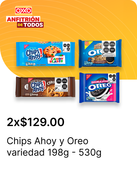 Chips Ahoy y Oreo variedad 198g  530g