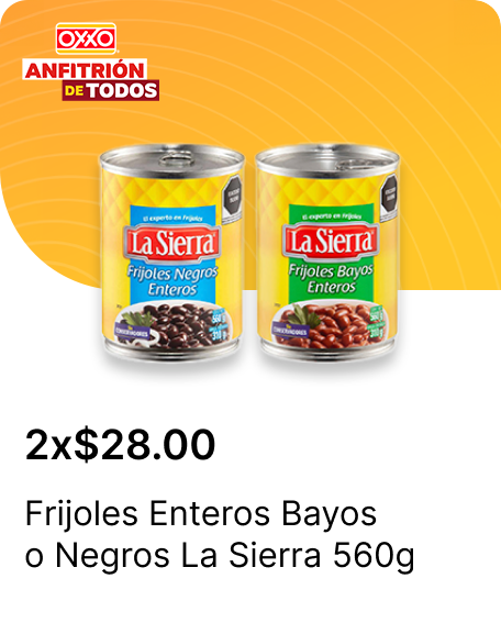 Frijoles Enteros Bayos o Negros La Sierra 560g