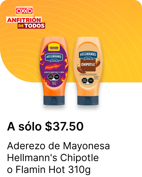 Aderezo de Mayonesa Hellmanns Chipotle o Flamin Hot 310g